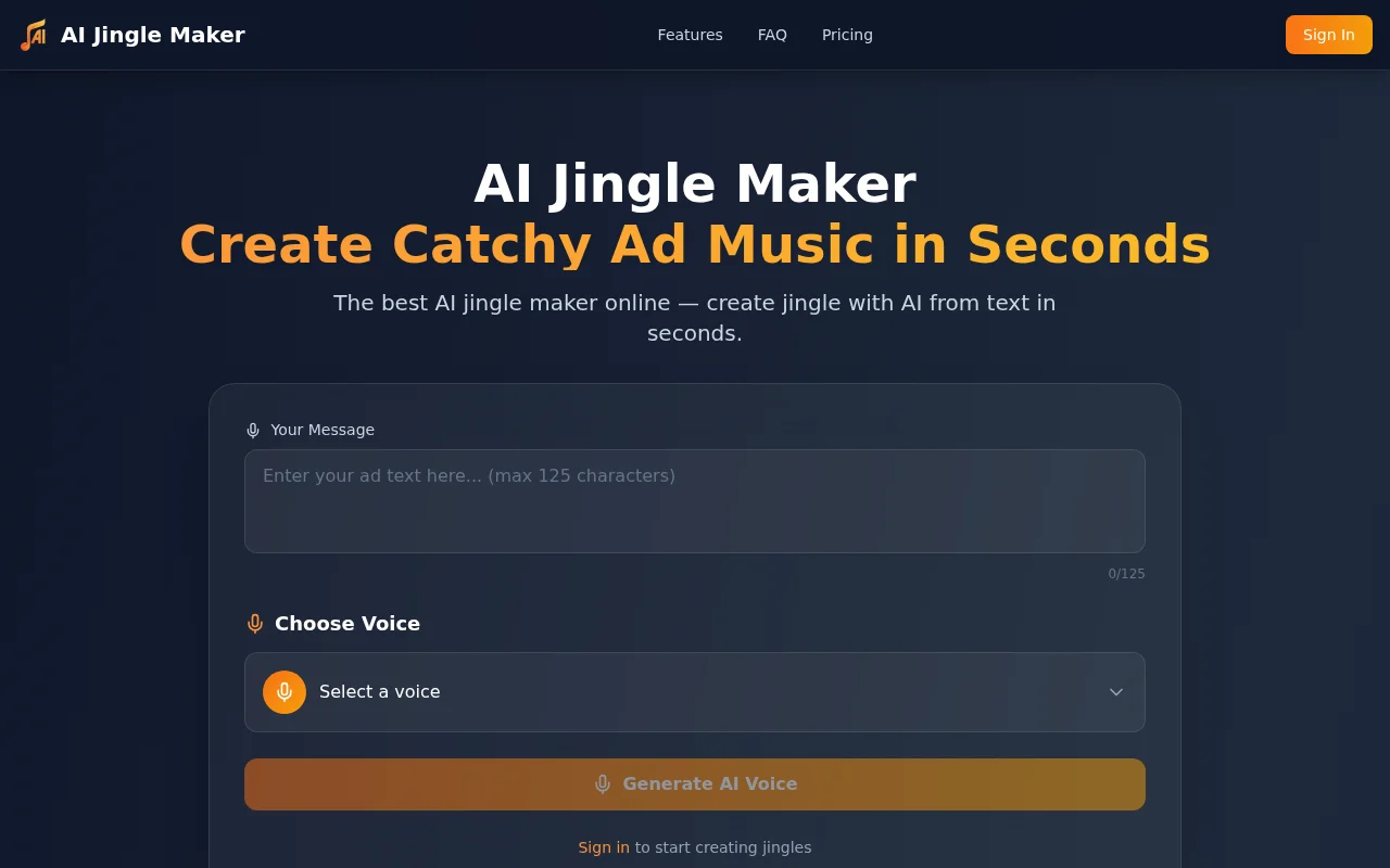AI Jingle Maker