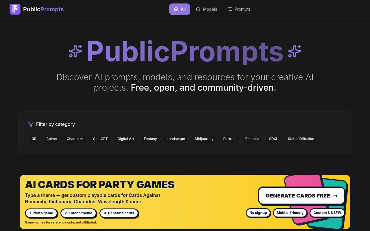 Public Prompts