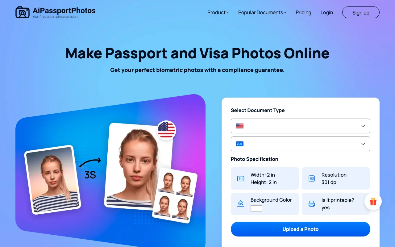 Passport Photo Template
