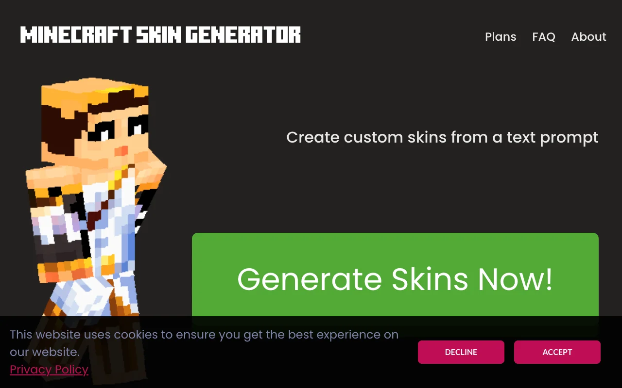 Minecraft 皮肤生成器