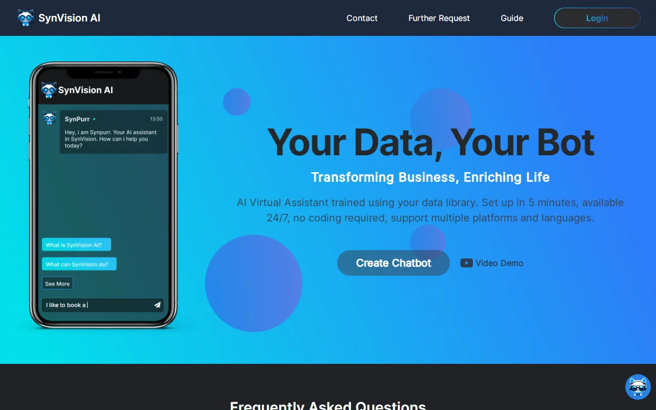 SynVisionAI Chatbot