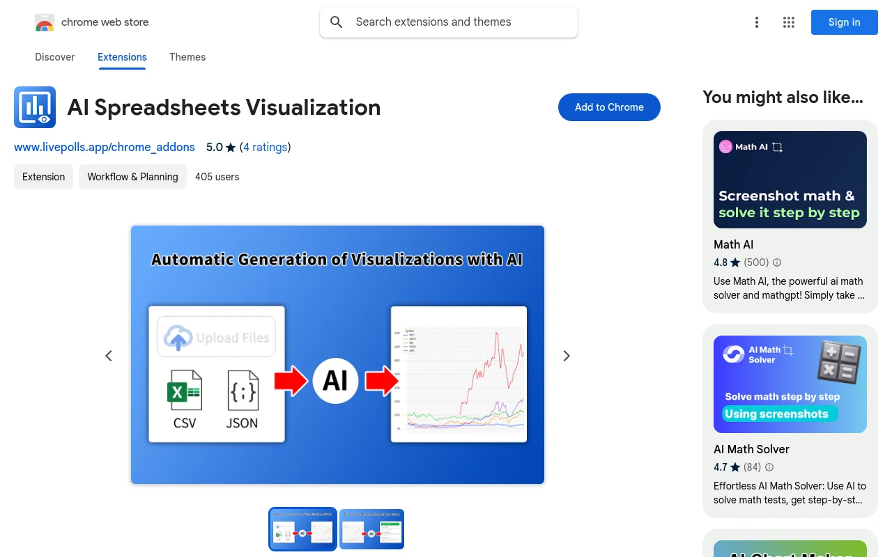 AI电子表格可视化