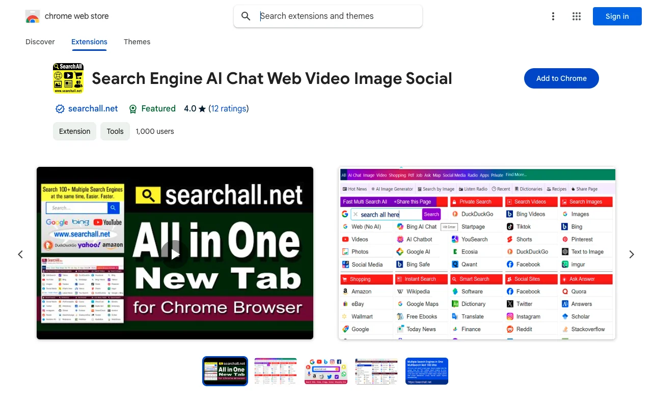 All Search Engine AI Chat