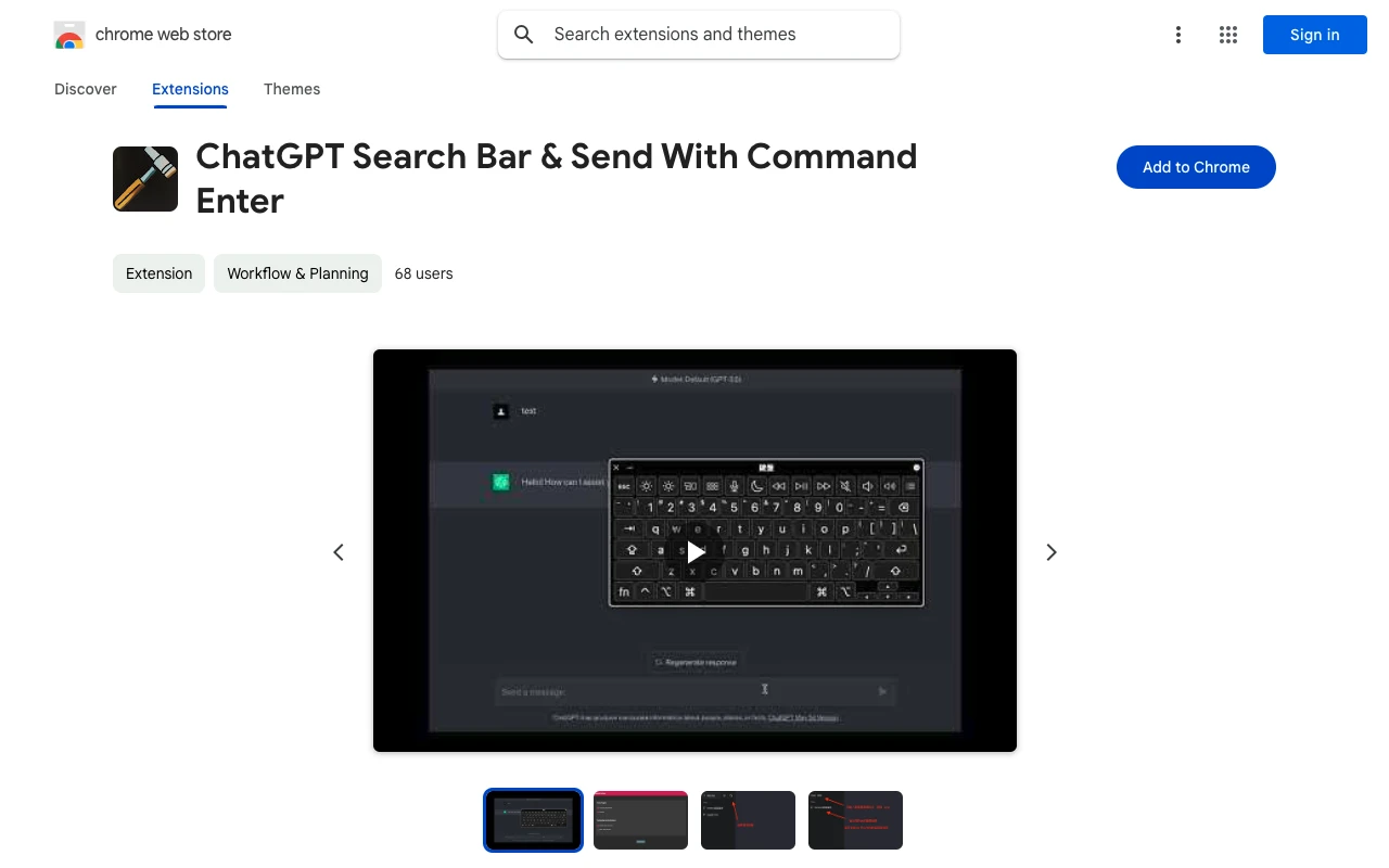 ChatGPT Search Bar