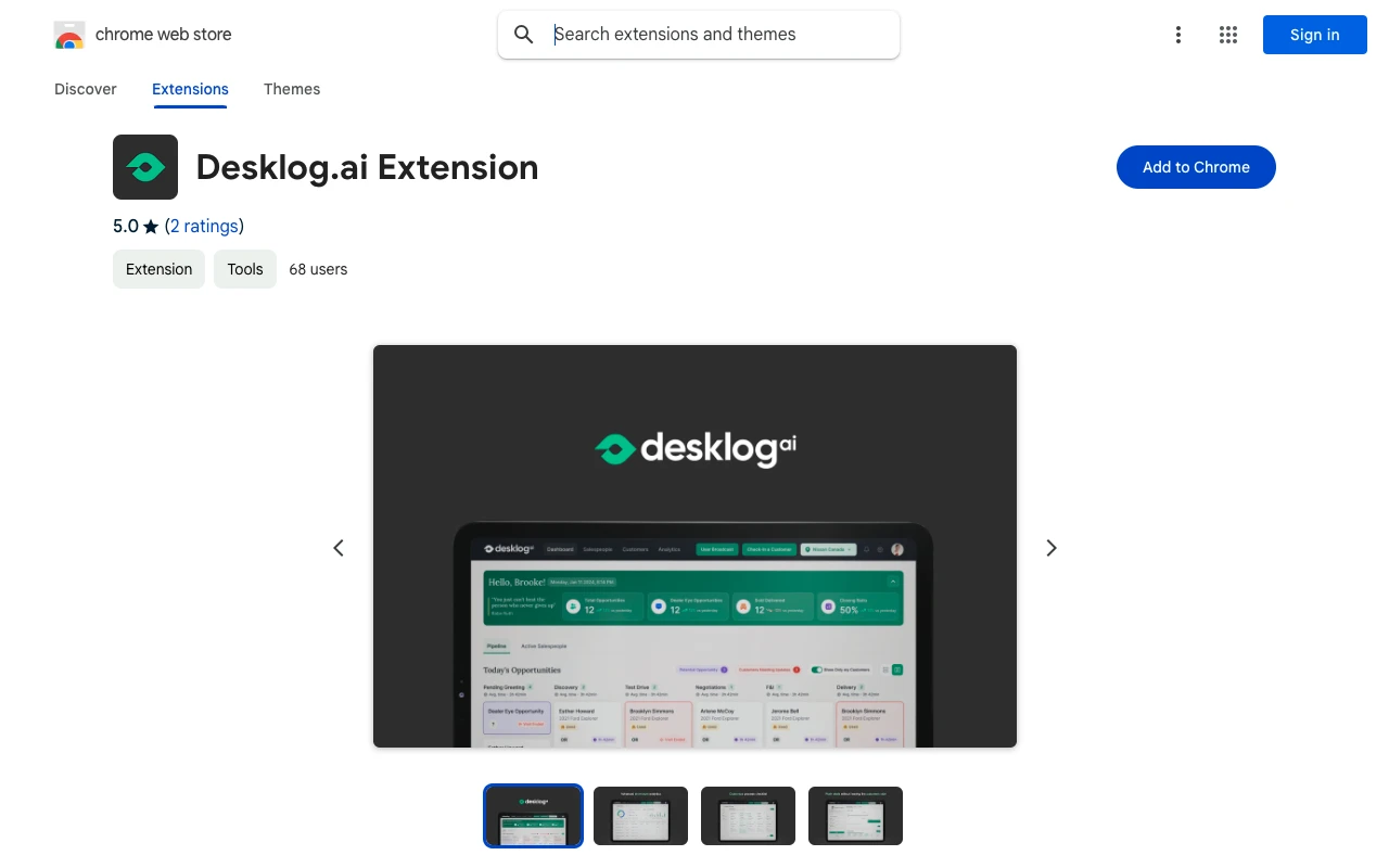 Desklog.ai Extension