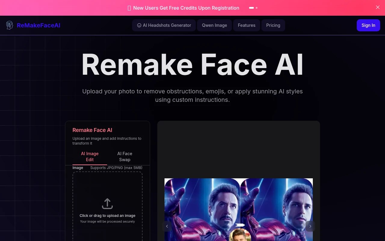 Remake Face AI