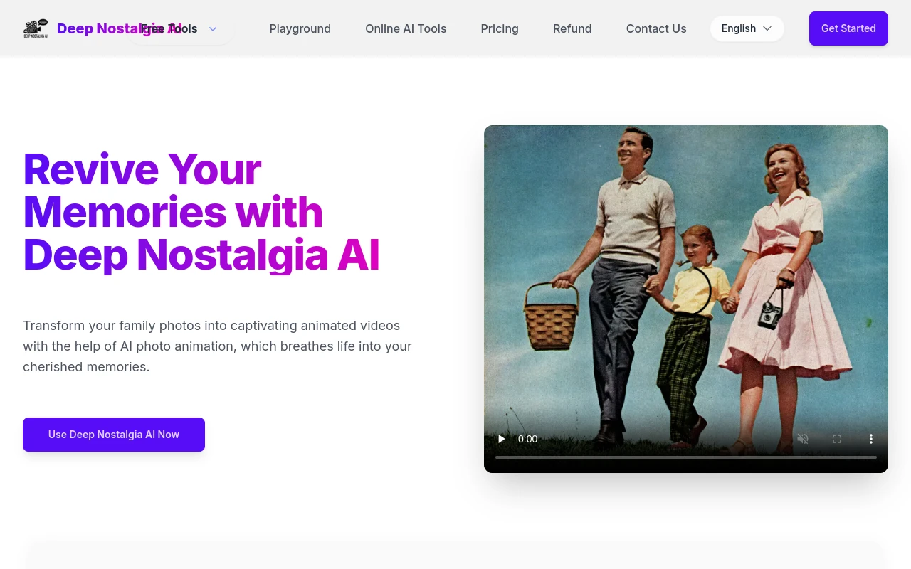 Deep Nostalgia AI COM