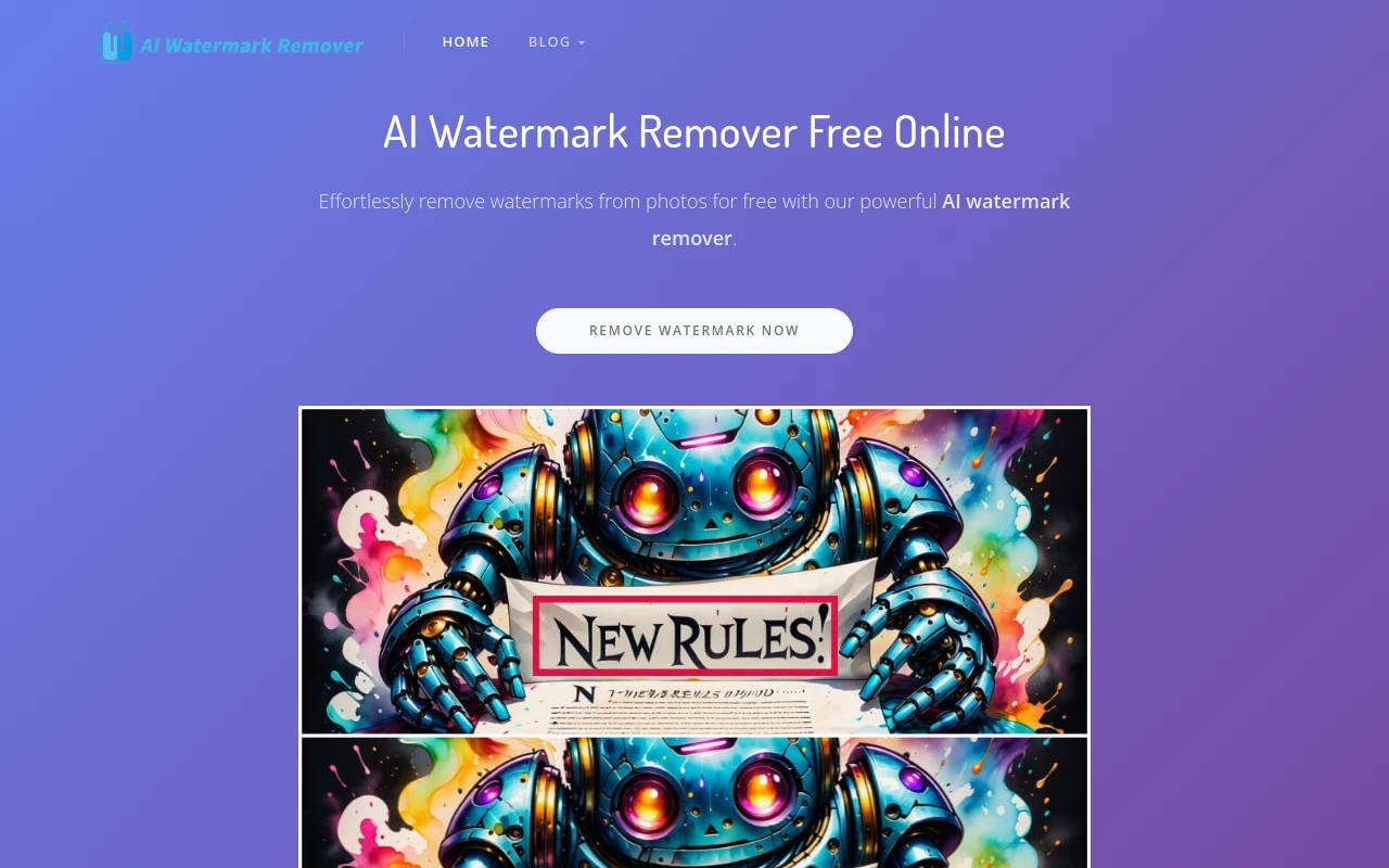 Free AI Watermark Remover Online