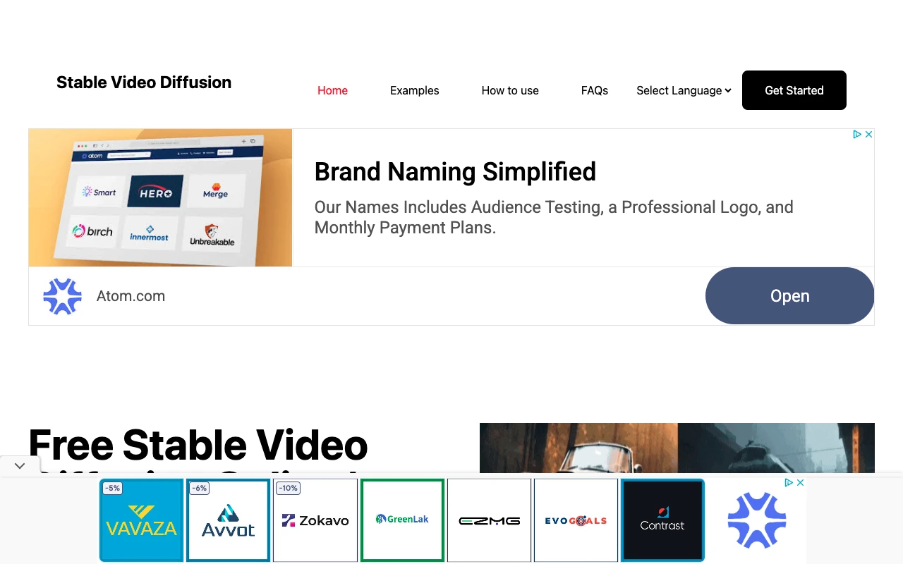 Stable Video Diffusion AI