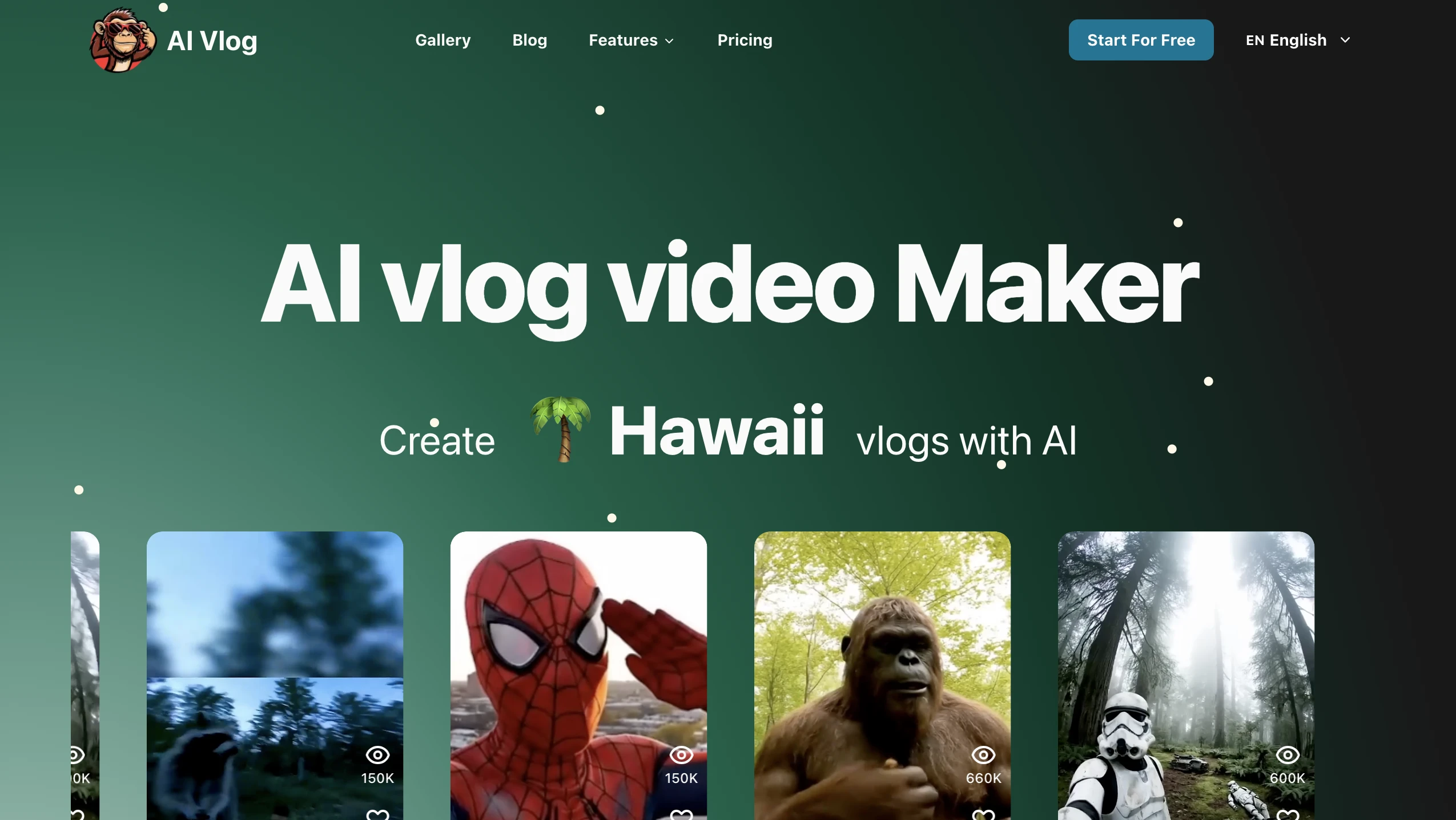 AI vlog video Maker