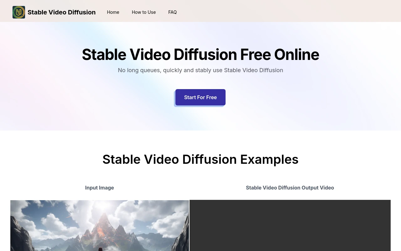 Stable video diffusion online