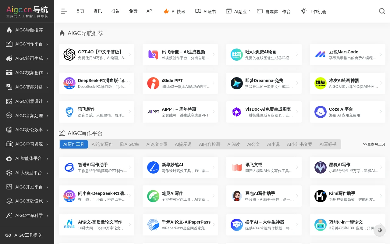 AIGC工具导航