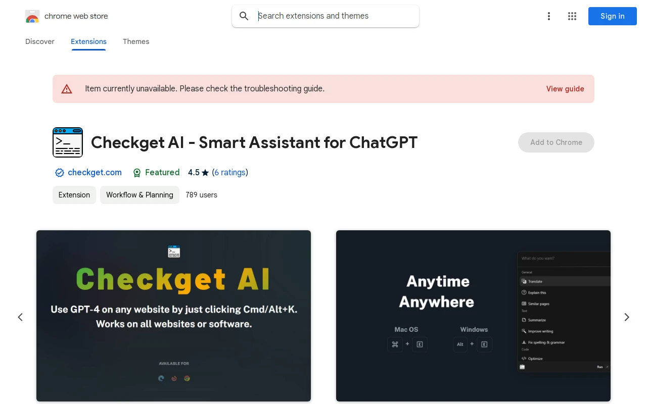 Checkget AI