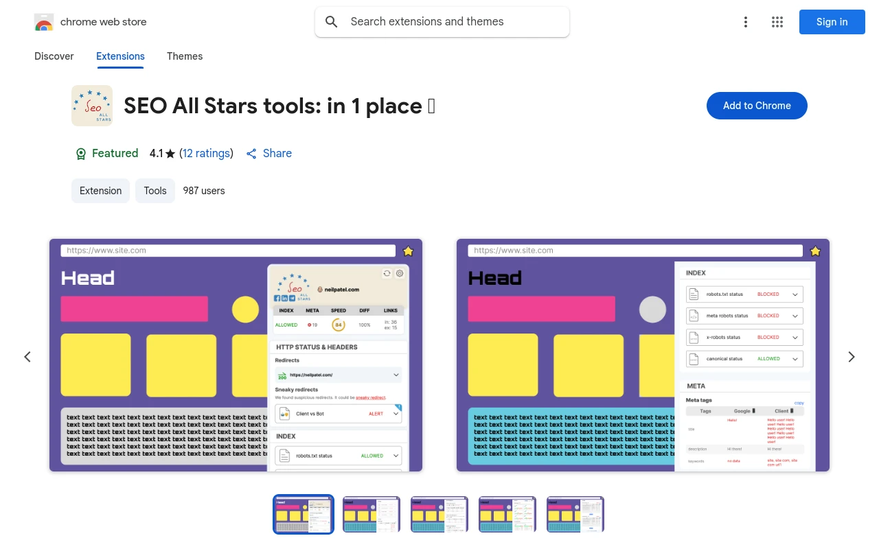 SEO All Stars tools