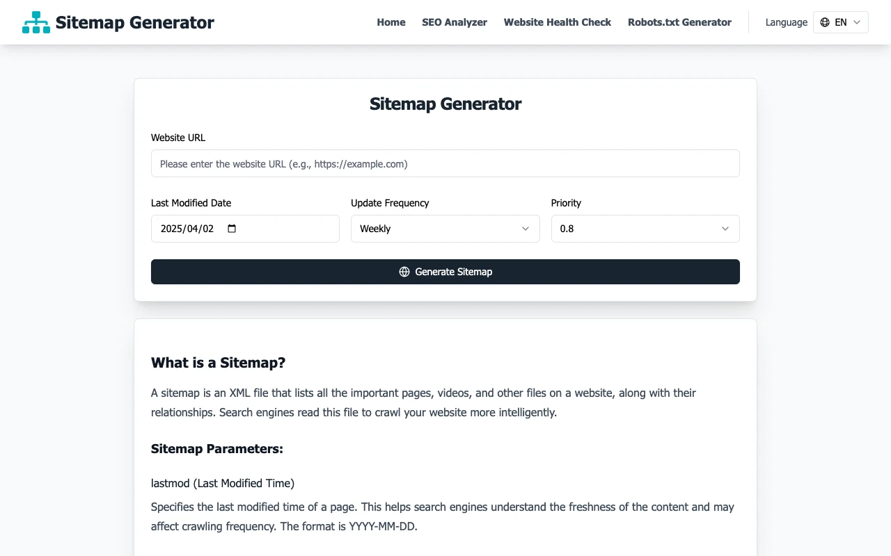 Sitemapgenerator