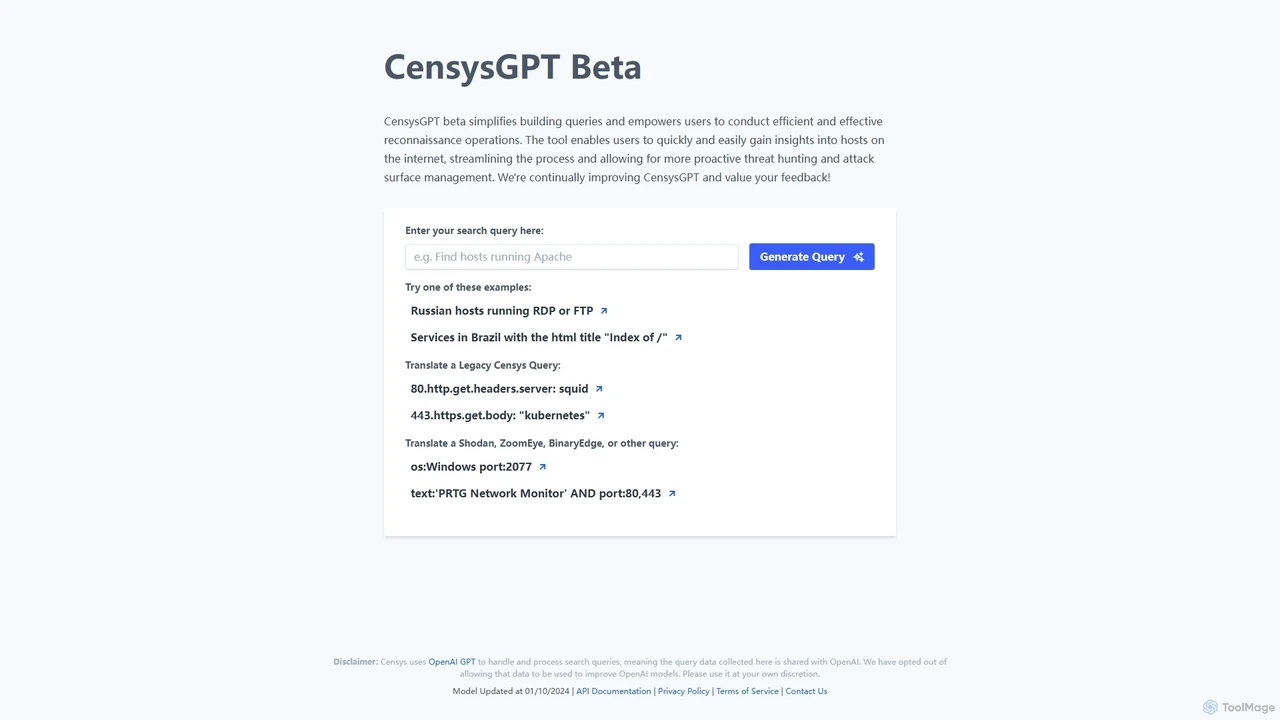 CensysGPT Beta