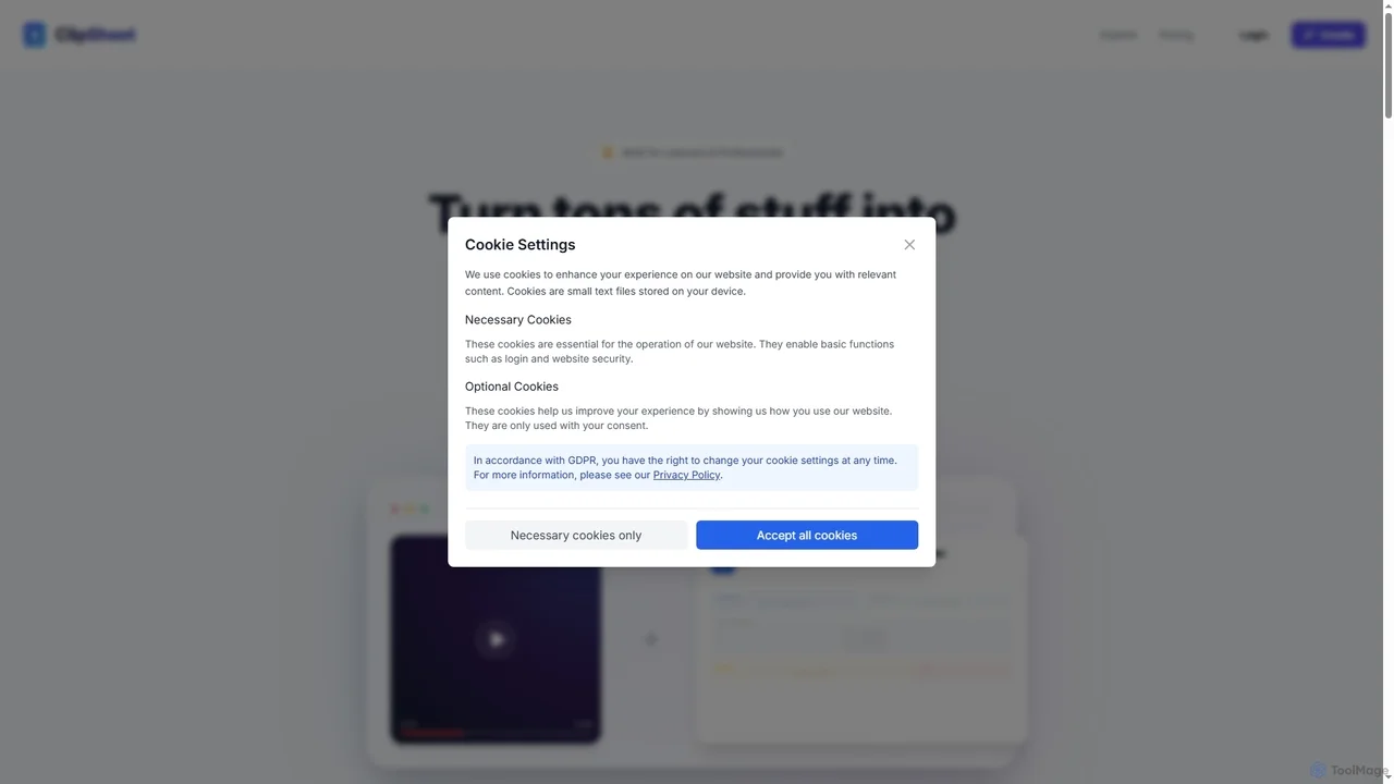 ClipSheet