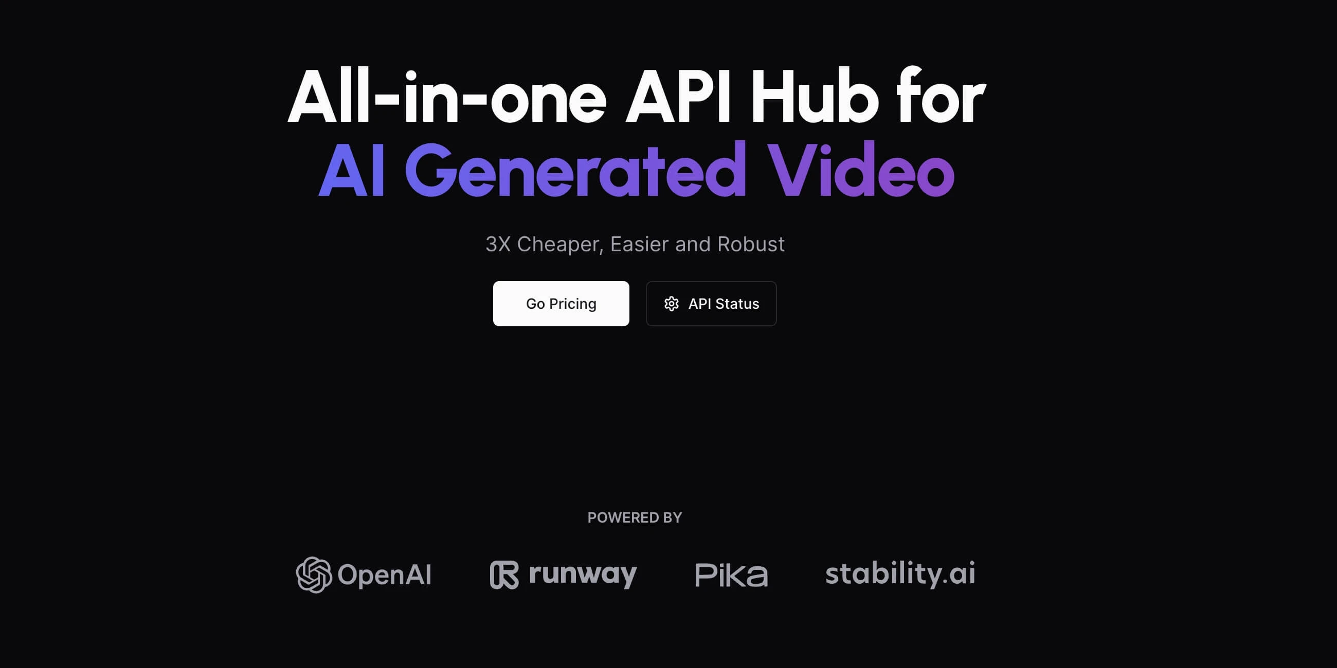 AI视频API