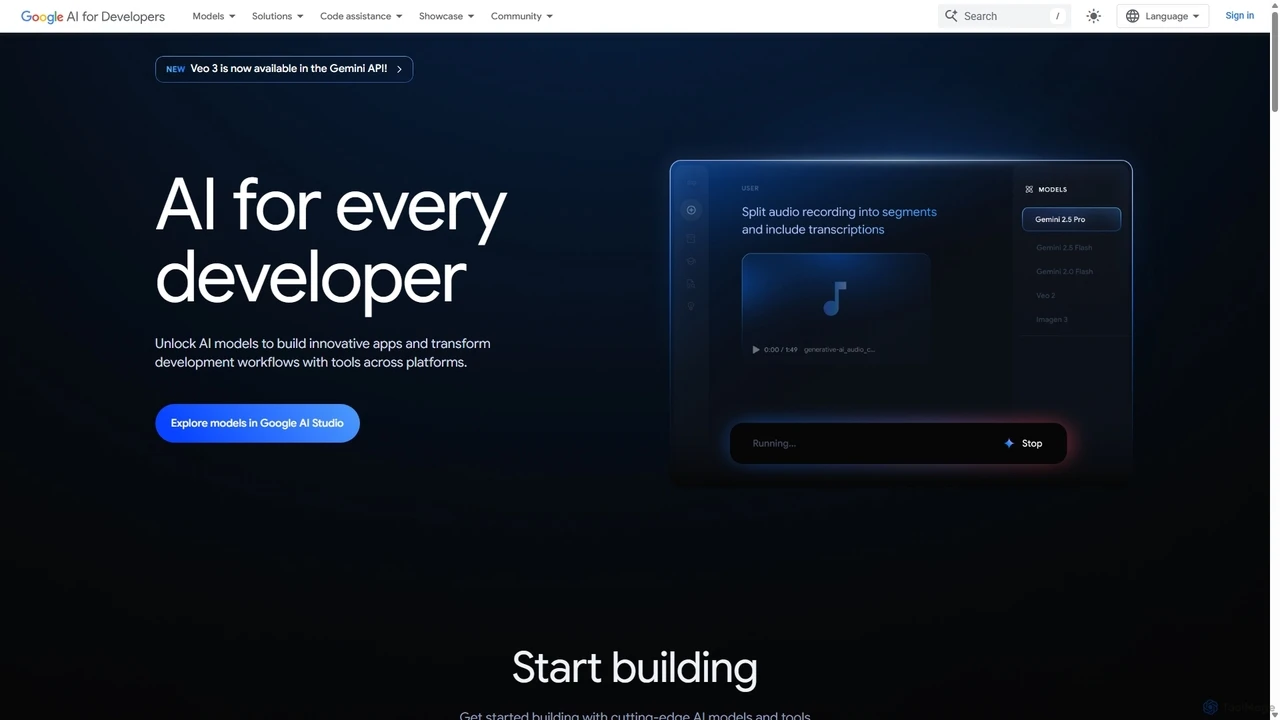 Google AI for Developers