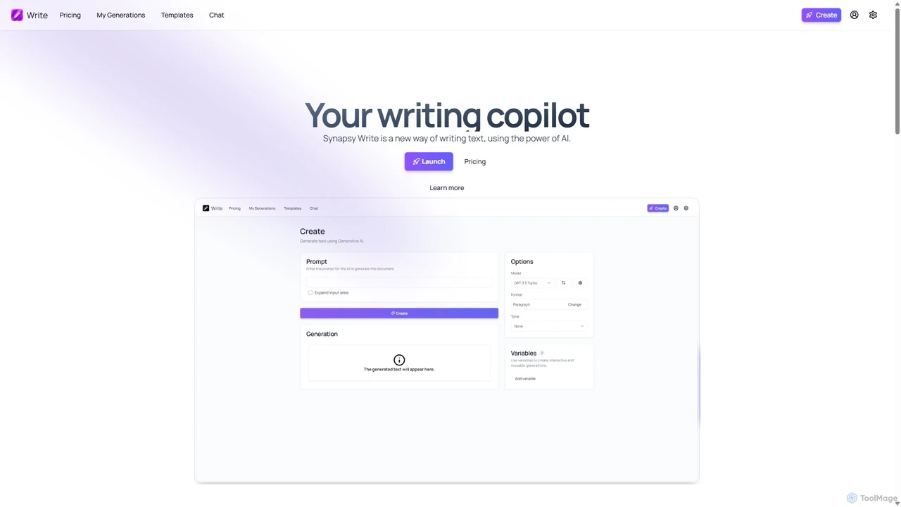 Synapsy Write