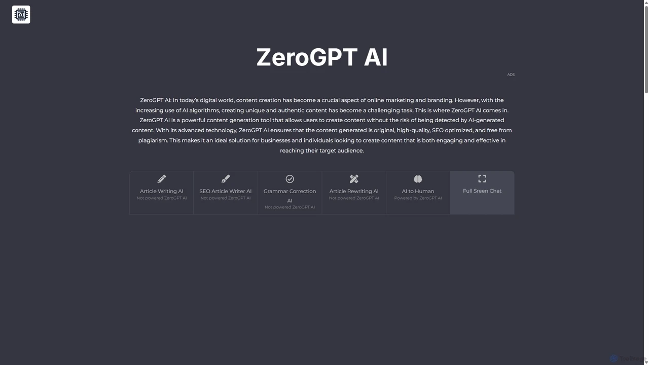 ZeroGPT AI