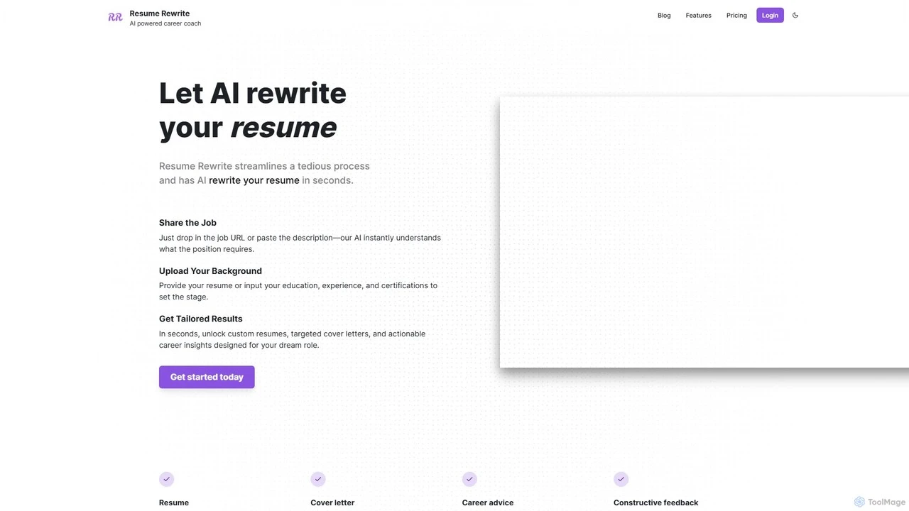 Resume Rewrite
