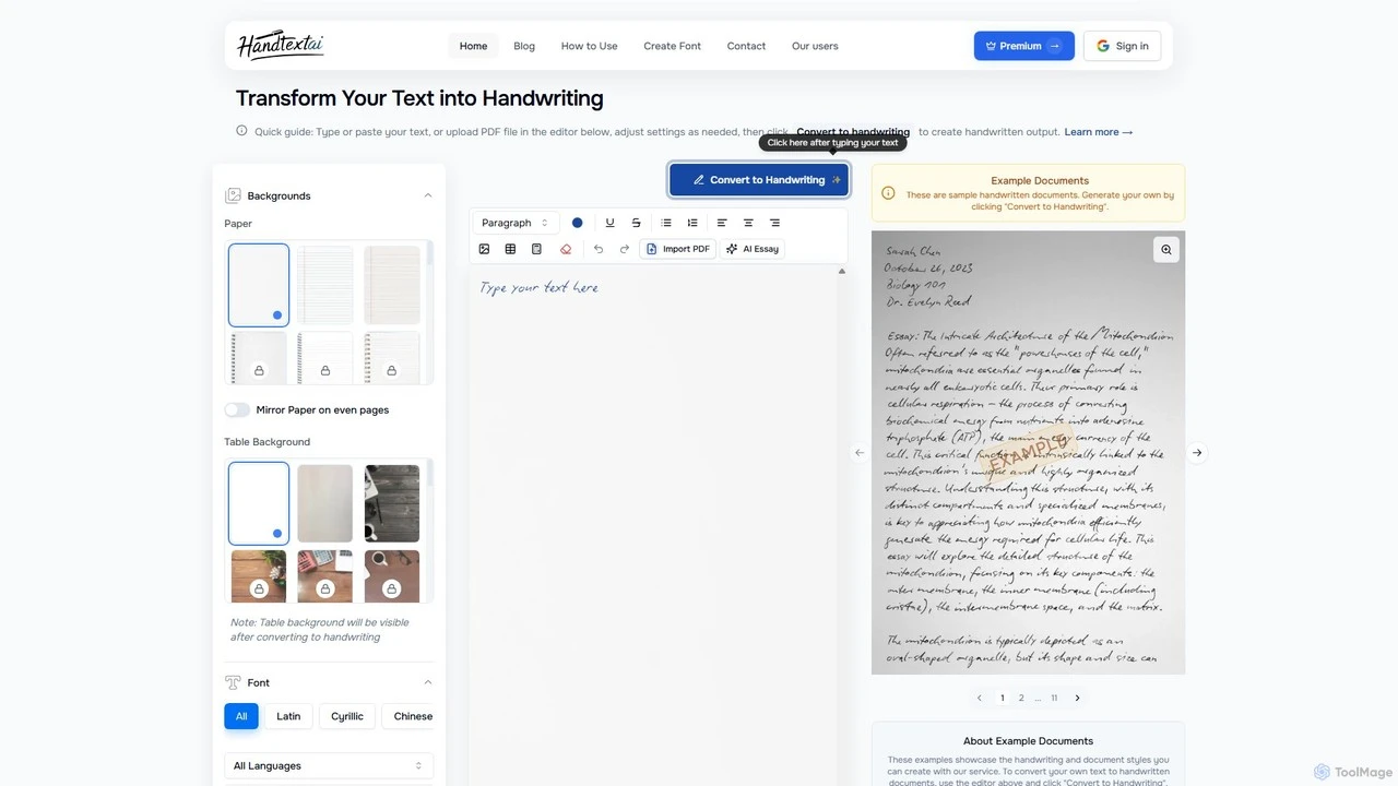 HandtextAI