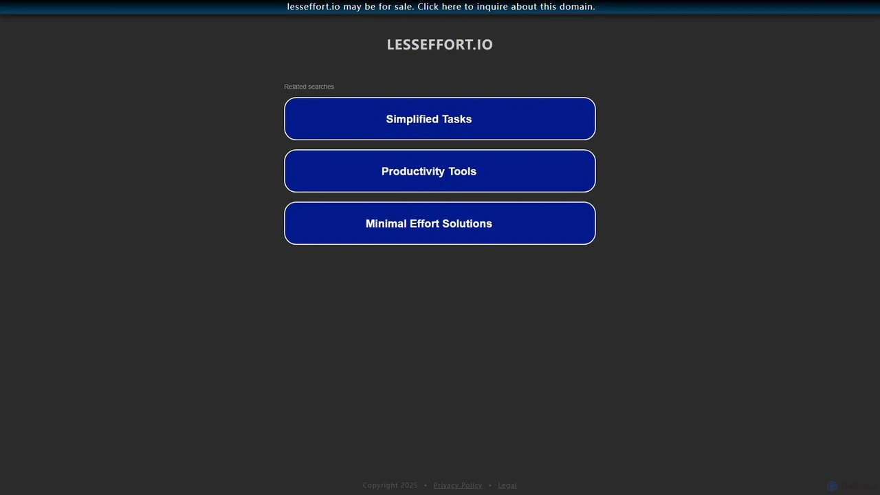 lesseffort