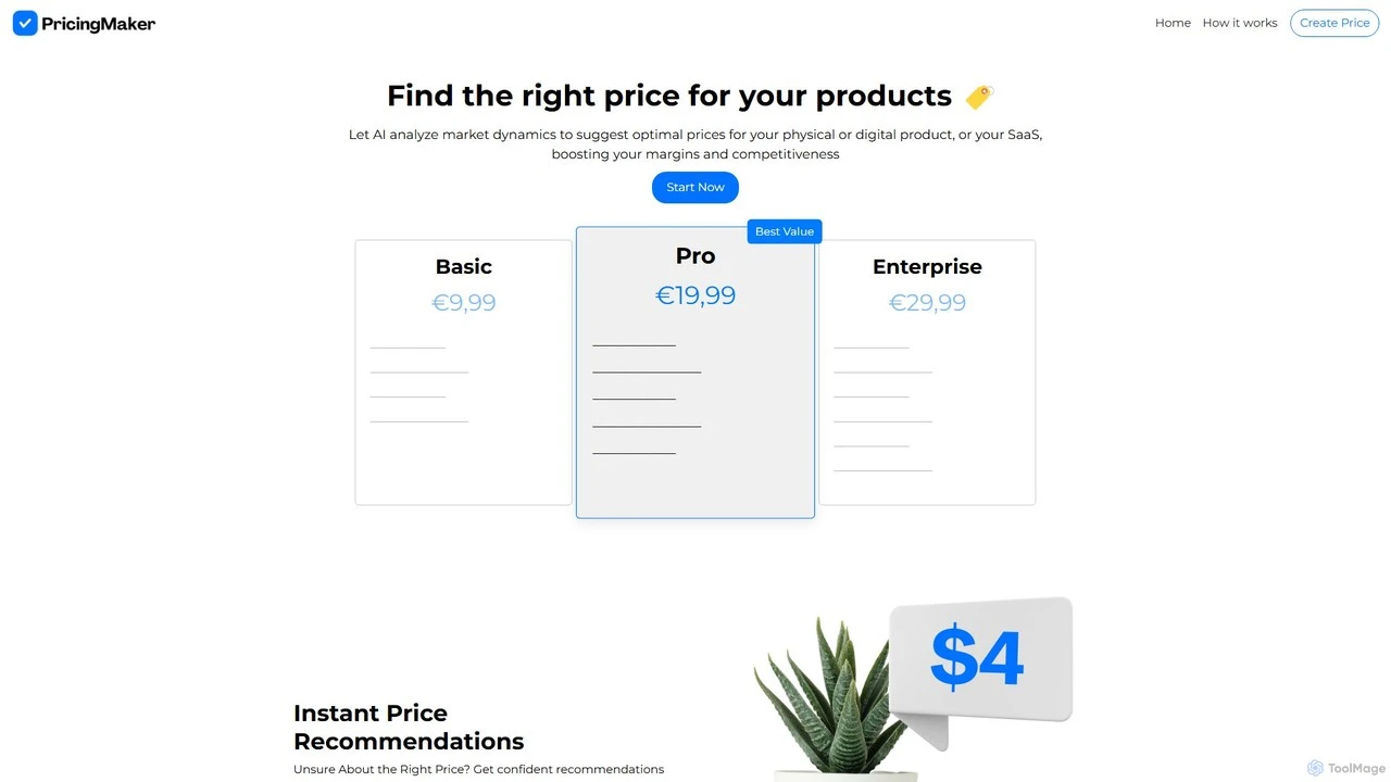 Pricing Maker