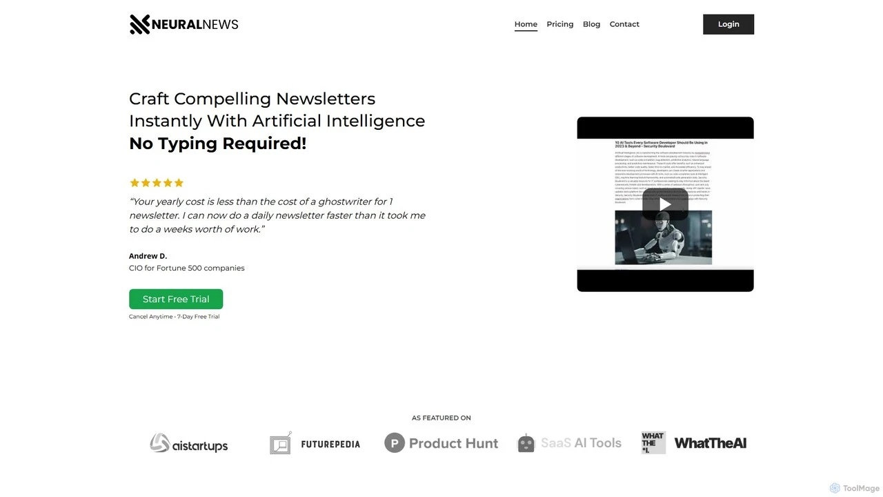 Neural Newsletters