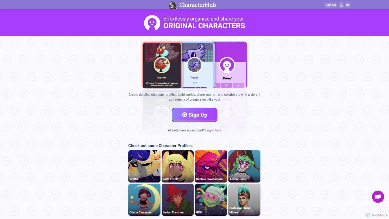 CharacterHub