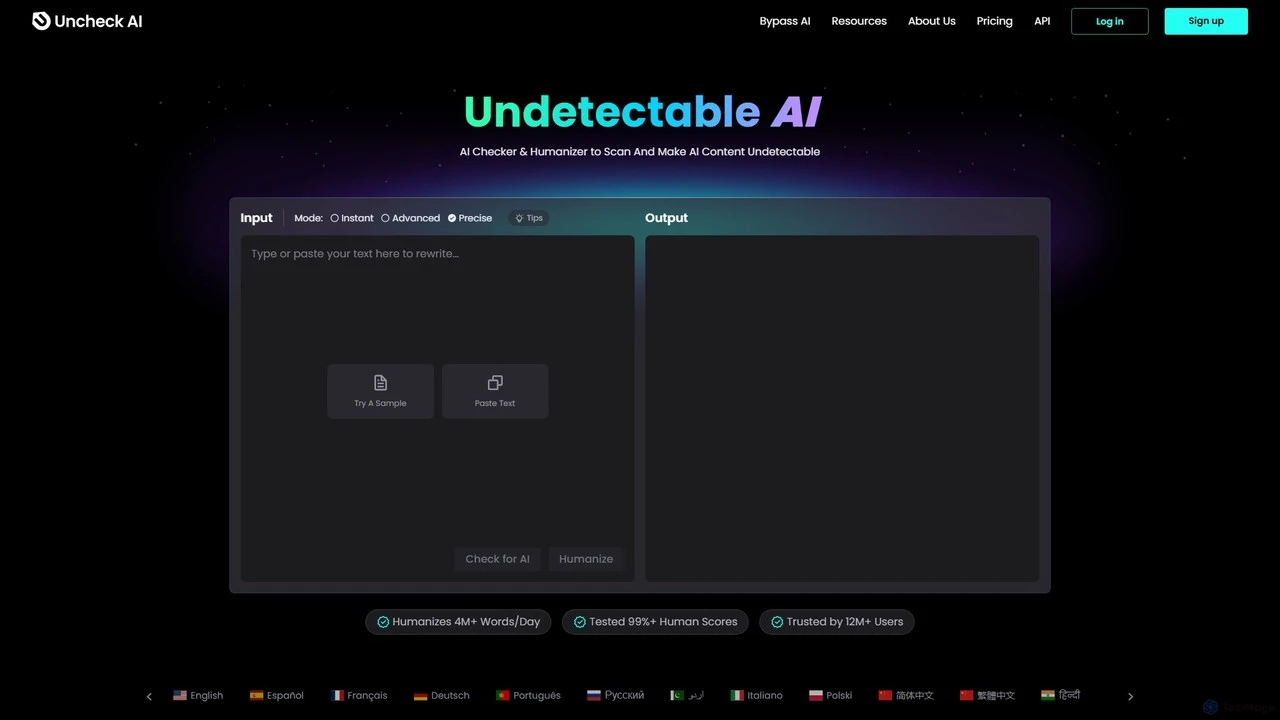 Uncheck AI