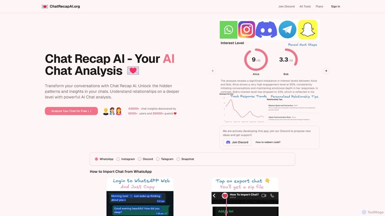 Chat Recap AI