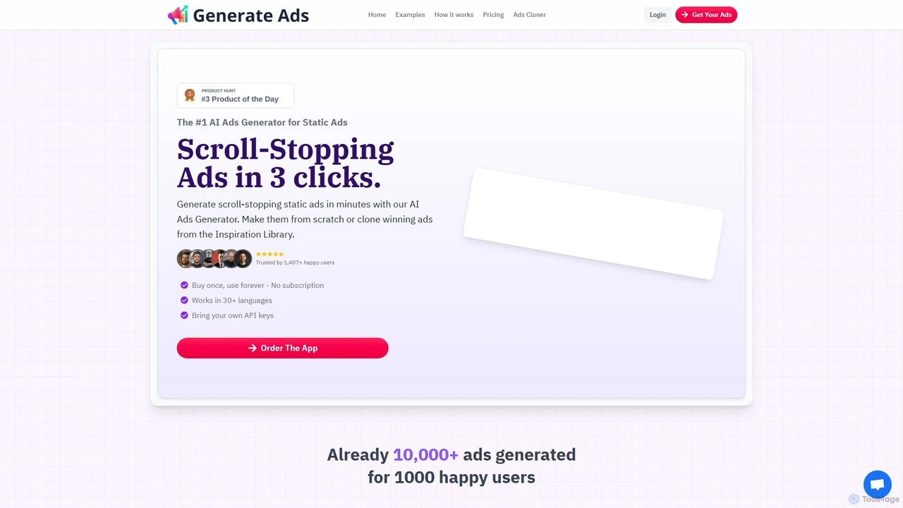 Generate Ads AI