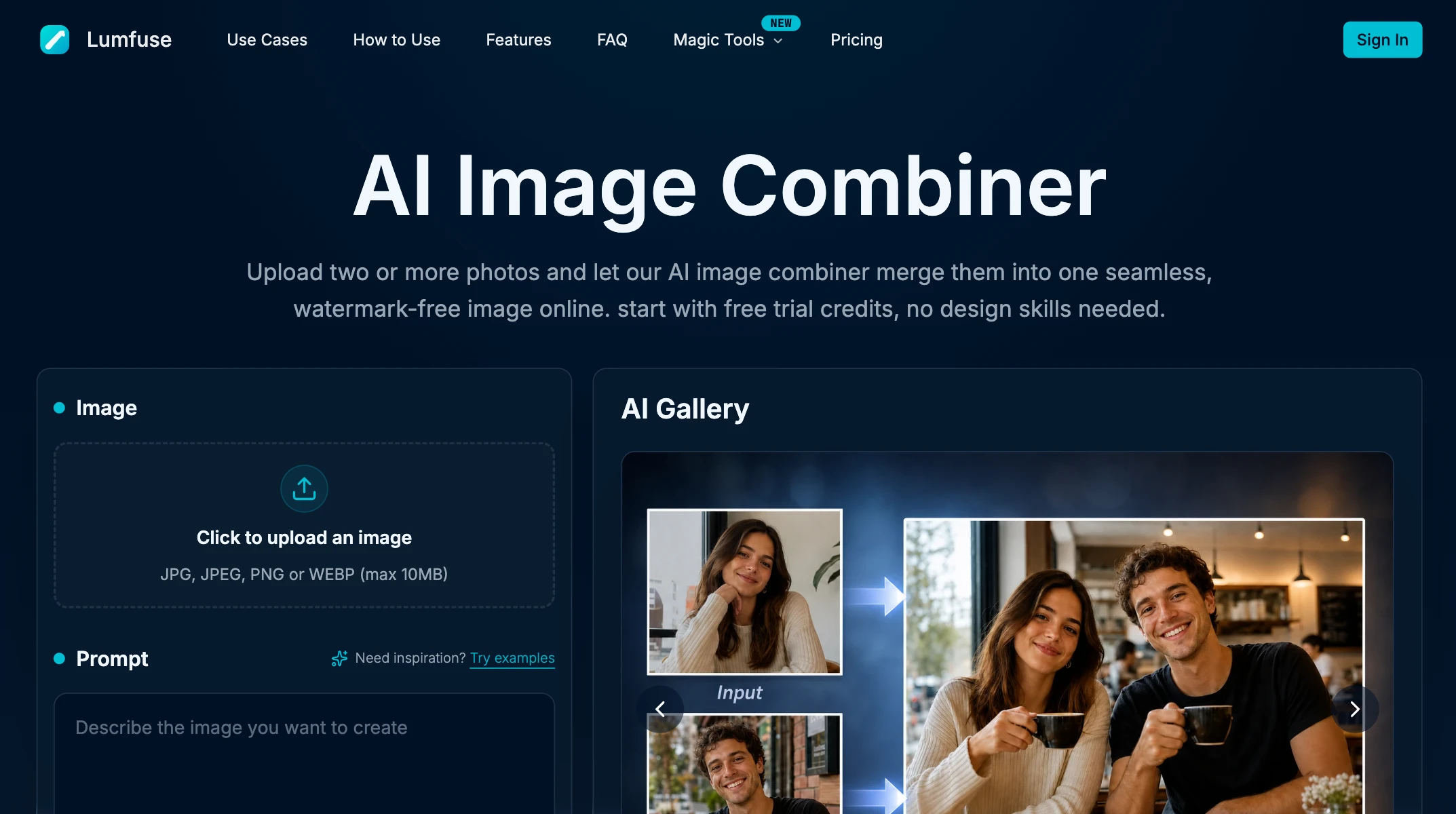 AI Image Combiner 图片合并