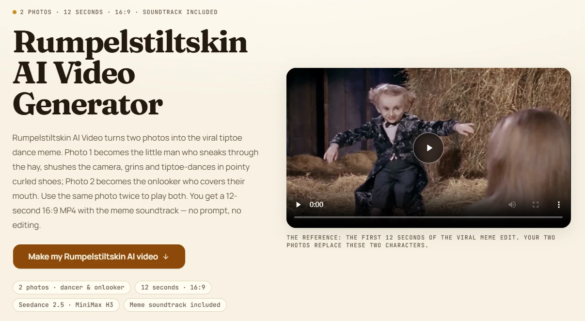 Rumpelstiltskin AI Video