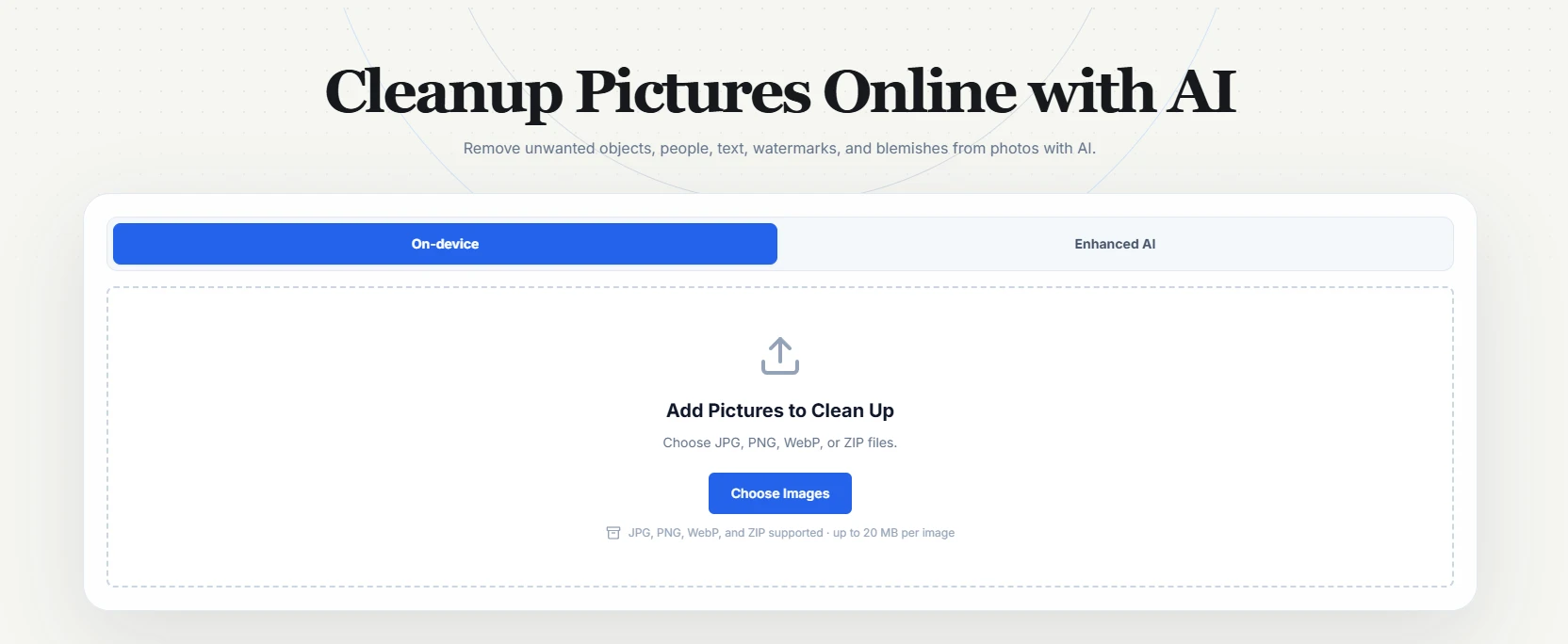 Cleanup Pictures